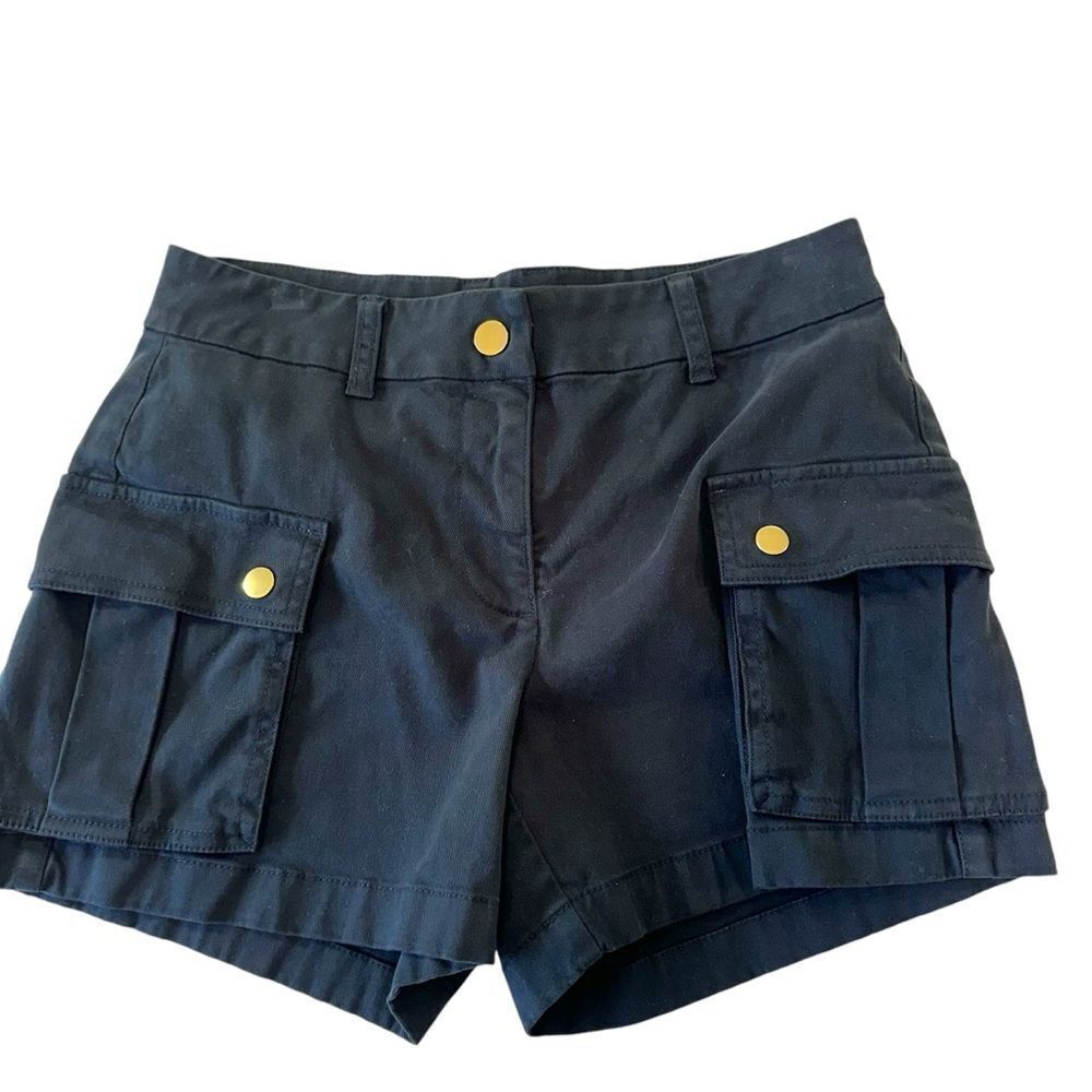 J. Crew Black‎ 4" Cargo Chino Shorts, 0